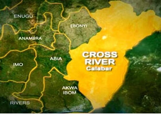 Photo of map of Cross Rivers