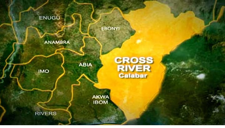 Photo of map of Cross Rivers