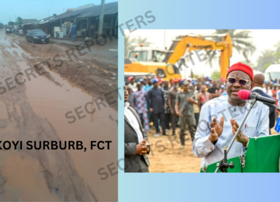 Residents of Abuja Community, Jikwoyi Lament, Beg FCT Minister Nyesom Wike To Come To Their Aid as Road Becomes Death-Trap